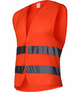 Kamizelka siatkowa z pasami odblaskami pomar., "l", Lahti Pro L4130603