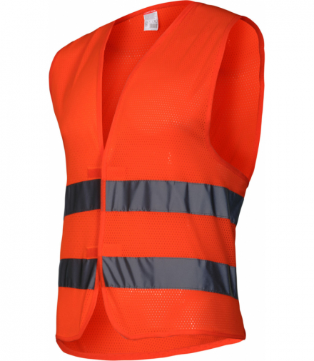 Kamizelka siatkowa z pasami odblaskami pomar., "l", Lahti Pro L4130603