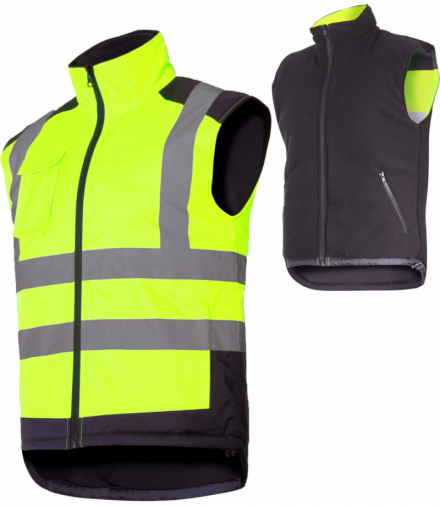 Kamizelka ostrzegawcza dwustronna, żółta, "3xl", ce, Lahti Pro L4131306