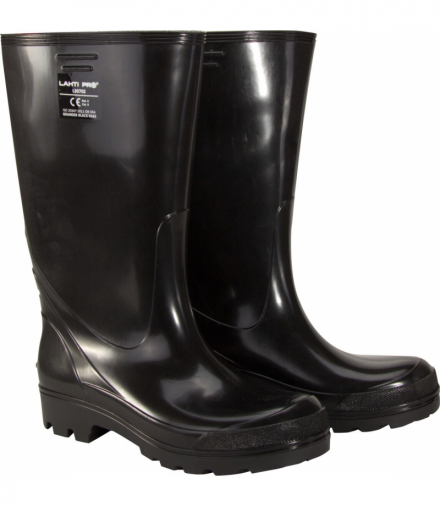 Kalosze męsk.czarne wysokie, pvc, ob sra, "43", ce, Lahti Pro L3070243