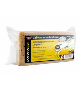 Gąbka samochodowa prostokątna dwustronna brązowa Blow 52-145