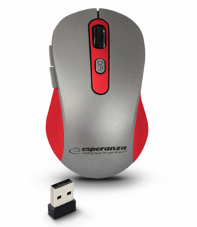 EM131R mysz bezprz. 2.4ghz 6d opt. usb adara czerwona Esperanza ESP-EM131R
