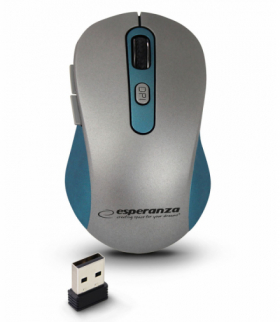 EM131B mysz bezprz. 2.4ghz 6d opt. usb adara niebieska Esperanza ESP-EM131B