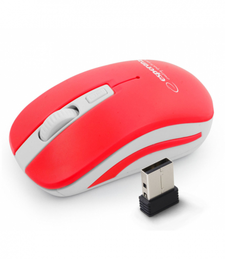 EM126WR mysz bezprz. 2.4ghz 4d opt. usb uranus czerwono/biała Esperanza ESP-EM126WR