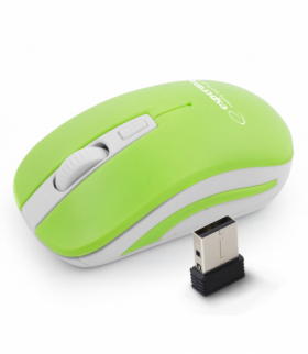 EM126WG Mysz bezprzewodowa 2.4GHz 4D optyczna USB Uranus zielono-biała Esperanza ESP-EM126WG