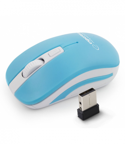 EM126WB mysz bezprz. 2.4ghz 4d opt. usb uranus niebiesko/biała Esperanza ESP-EM126WB