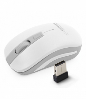 EM126EW mysz bezprz. 2.4ghz 4d opt. usb uranus biało/szara Esperanza ESP-EM126EW