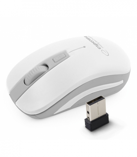 EM126EW mysz bezprz. 2.4ghz 4d opt. usb uranus biało/szara Esperanza ESP-EM126EW