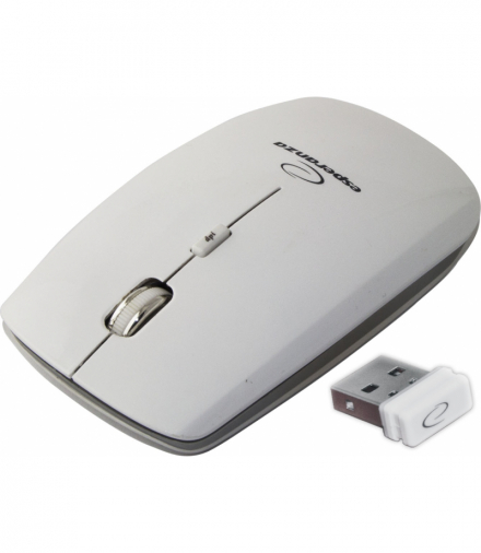 EM120W Mysz bezprzewodowa 2.4GHz 4D optyczna USB Saturn biała Esperanza ESP-EM120W