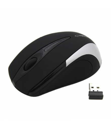 EM101S Mysz bezprzewodowa 2.4GHz 3D optyczna USB Antares srebrna Esperanza ESP-EM101S