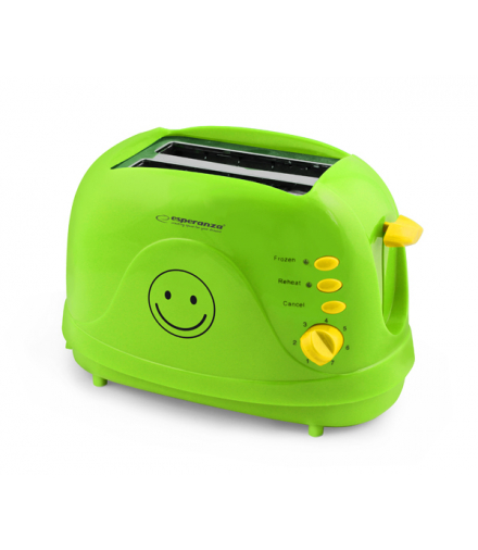 EKT003 Toster Smiley zielony Esperanza ESP-EKT003