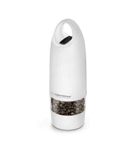 EKP003W Młynek do pieprzu Muntok biały Esperanza ESP-EKP003W
