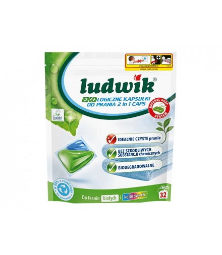 Ekologiczne kapsułki do prania 32 szt. 2 in 1 ludwik Blow 90-105