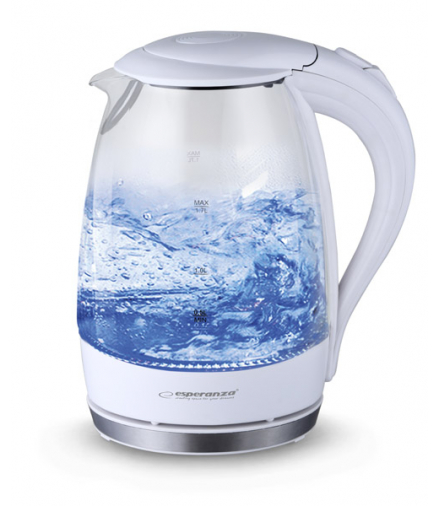 EKK011W czajnik elektryczny szklany salto angel 1.7 l biały Esperanza ESP-EKK011W