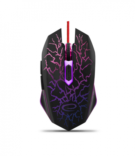 EGM211R Mysz przewodowa dla graczy 6D optyczna USB MX211 Lightning Esperanza ESP-EGM211R