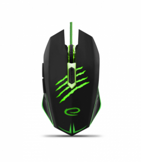 EGM209G Mysz przewodowa dla graczy 6D optyczna USB MX209 Claw zielona Esperanza ESP-EGM209G