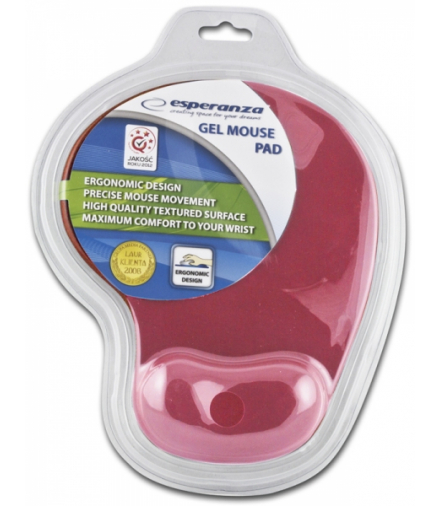 EA137R Podkładka żelowa pod mysz czerwona Esperanza ESP-EA137R