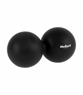 Duoball podwójna piłka do masażu 6.2cm, kolor czarny, materiał silikon, REBEL ACTIVE Rebel LEC-RBA-3058