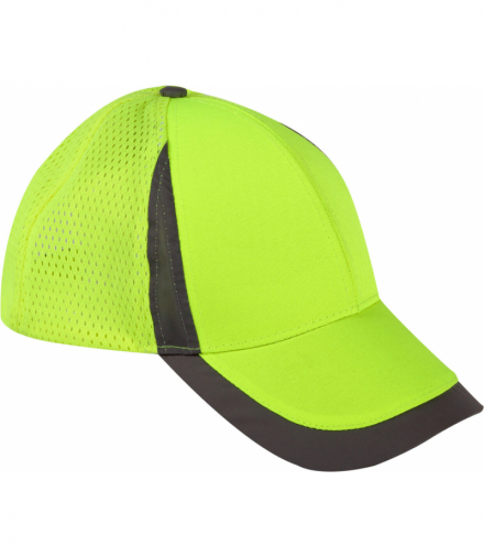 Czapki z daszkiem siatkowe żółte l101050s, 12szt, ce, Lahti Pro L1010500