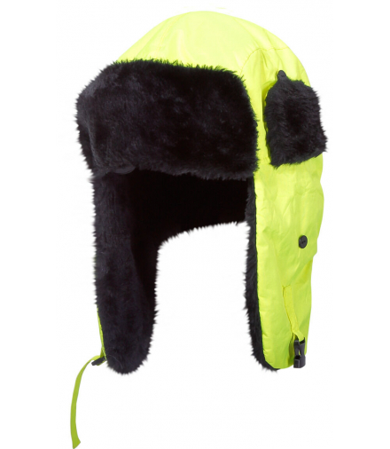 Czapki ocieplane uszanki żółte l102020s, 12szt, ce, Lahti Pro L1020200