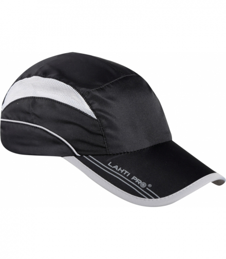 Czapka z daszkiem sportowa czarna, Lahti Pro L101060S