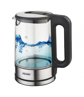 Czajnik szklany 1,7 l z regulacją temp. MESKO MS 1301 black