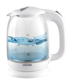 Czajnik szklany 1,7 l MESKO MS 1302 white