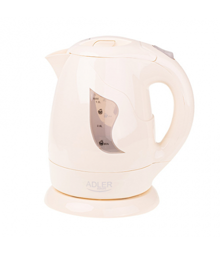 Czajnik plastikowy 1,0 l ADLER AD 08 beige