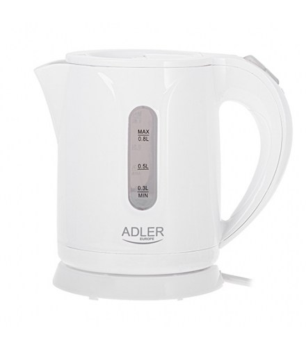 Czajnik plastikowy 0,8 l ADLER AD 1371 white