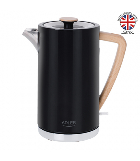 Czajnik metalowy 1,7 l strix ADLER AD 1347 black