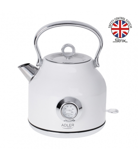 Czajnik elektryczny z termometrem 1,7l strix ADLER AD 1346 white