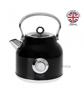 Czajnik elektryczny z termometrem 1,7l strix ADLER AD 1346 black
