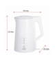 Czajnik elektryczny led z regulacją temperatury 1,7l strix ADLER AD 1345 white