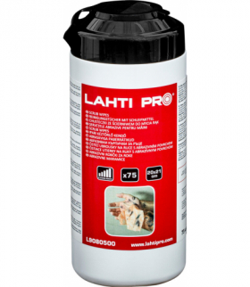 Chusteczki do rąk scrub wipes extreme p860, 75szt., Lahti Pro L9080500