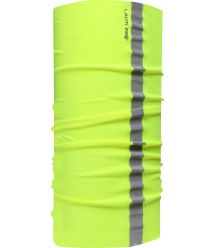 Chusta wielofunkcyjna żółta z pasem odblaskowym Lahti Pro L1030100