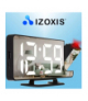 Budzik- zegar LED z projektorem Izoxis 19576 IZOXIS 00019576