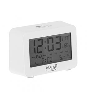 Budzik na baterie ADLER AD 1196 white