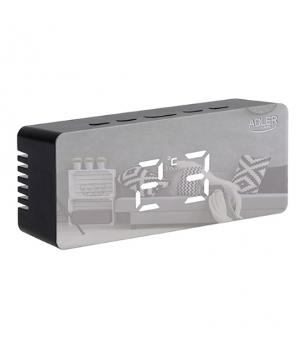 Budzik ADLER AD 1189 black