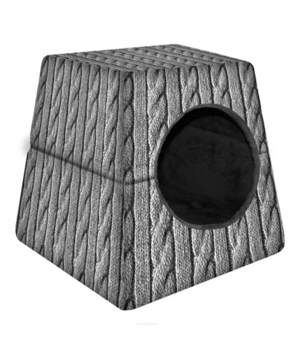 Budka dla psa/kota 2w1 -Warkocz M 43x43 Bertoni CEN-80709