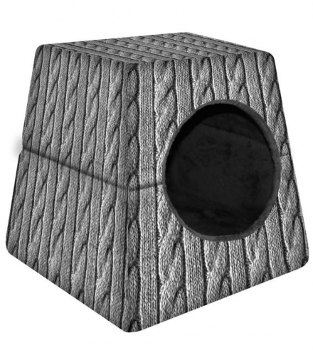 Budka dla psa/kota 2w1 - Warkocz L 55X55 Bertoni CEN-81581