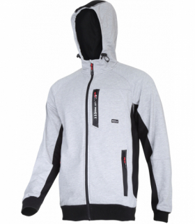 Bluza z kapturem i suwakiem szaro-czarna, "3xl", ce, Lahti Pro L4012606