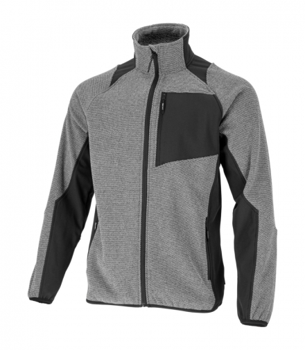 Bluza tech-fleece szaro-czarna, "3xl", ce, Lahti Pro L4015206