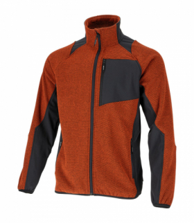 Bluza tech-fleece ceglasto-czarna, "s", ce, Lahti Pro L4015301