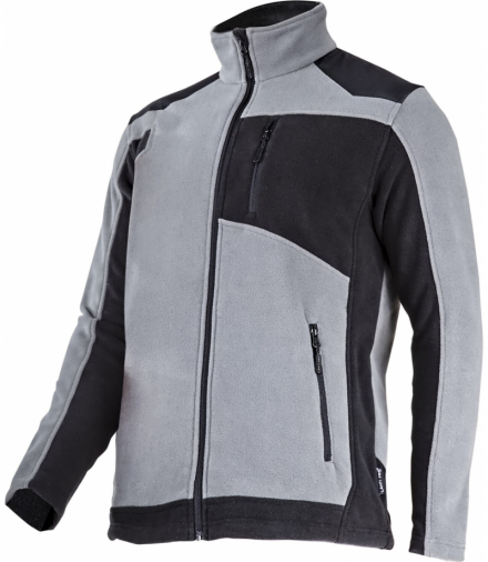 Bluza polar ze wzmocnieniami szaro-czarna, "l", ce, Lahti Pro L4013703