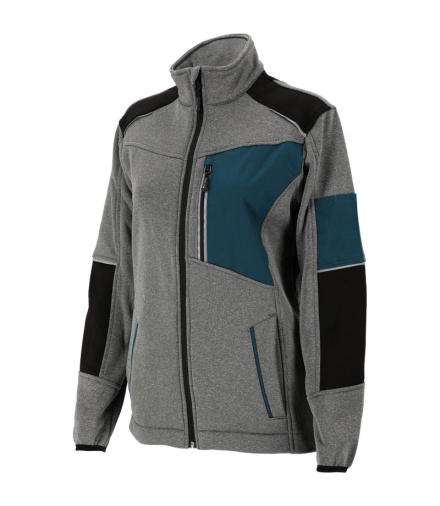 Bluza damska szaro-czarno- turkusowa, "3xl", ce, Lahti Pro L4042206