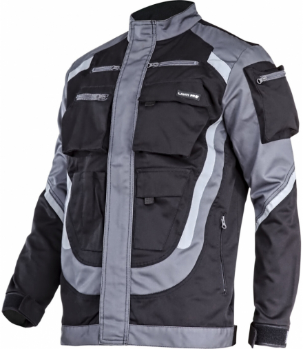 Bluza czarno-szara z pasami odblaskowymi, "3xl", ce, Lahti Pro L4041406