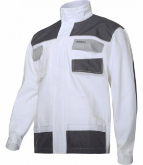 Bluza biało-szara 100% bawełna, "m (50)", ce, Lahti Pro L4041350