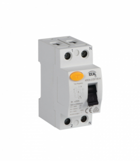 Wyłącznik różnicowo-prądowy, RCCB, 2P, 25A, 100mA, A, KRD6-2/25/100-A Kanlux 23225