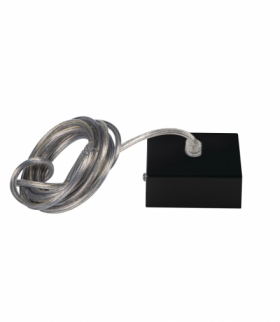 Zawiesie lampy z rozetą, akcesorium oprawy liniowej ALIN CORD SQ 1F-B czarny Kanlux 32535