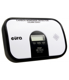 Czujnik czadu Eura CD-45A2 v.2- 7 lat gwarancji, DC 3V, wyświetlacz LCD, wolnostojący